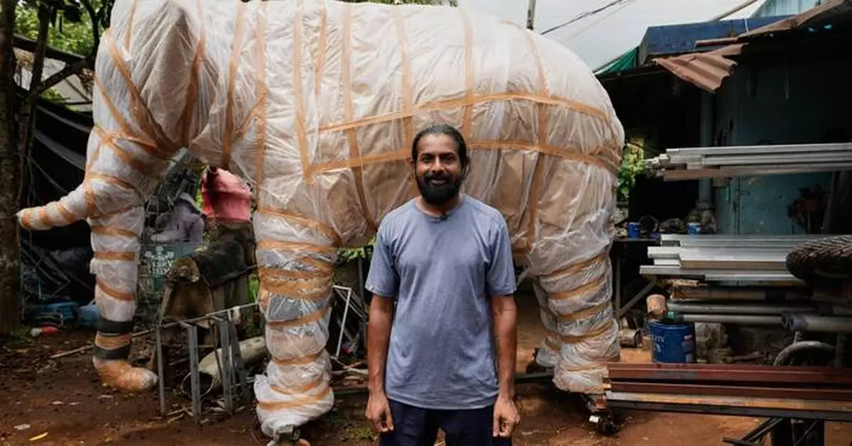 Robotic elephants draw crowds and controversy in some of India's Hindu temples