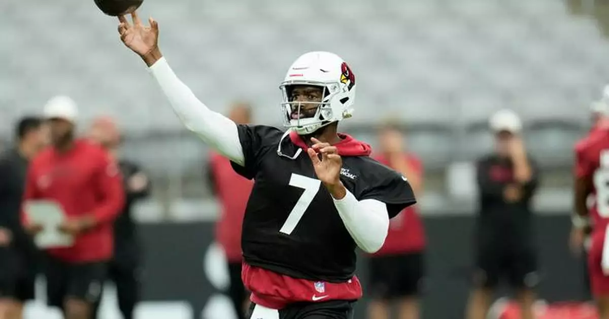 Jacoby Brissett practices for Arizona Cardinals but the QB's contract situation is still unsettled