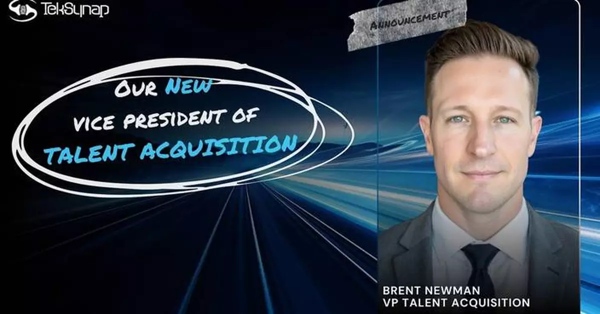 TekSynap Appoints Brent Newman as Vice President of Talent Acquisition