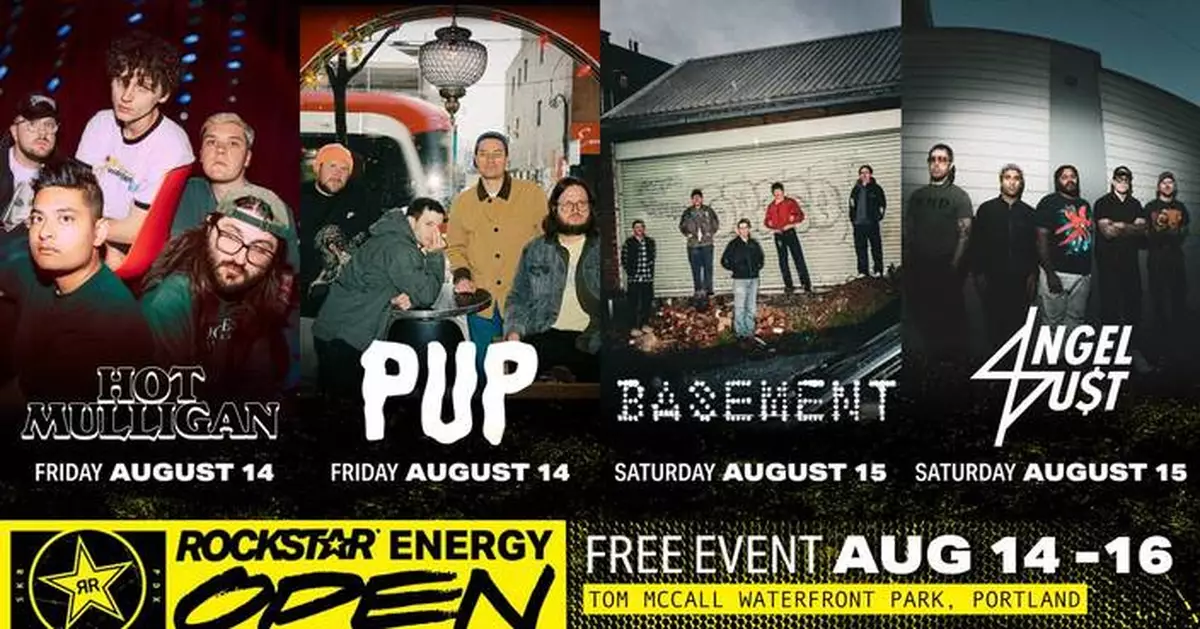 Rockstar Energy Open Brings the Soundtrack of Skateboarding’s Next Generation to Portland with Free Waterfront Concert Series