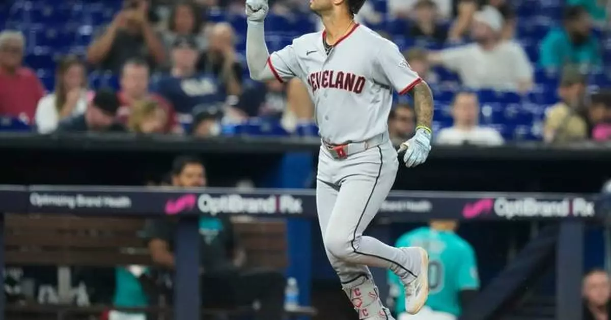 Cantillo strikes out 9, Rocchio and DeLauter homer as Guardians beat Marlins to sweep series
