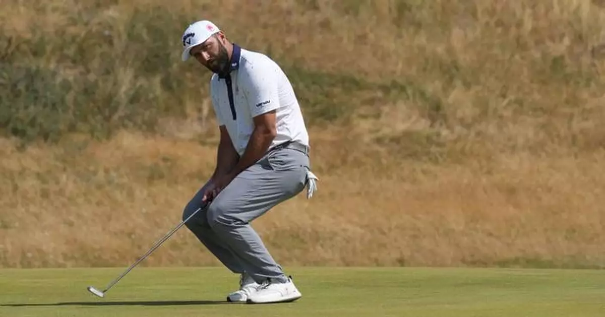 Club-throwing Jon Rahm gets conduct warning at British Open