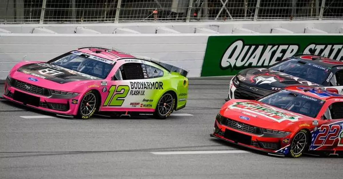 Lightning and rain cause delay with Blaney leading NASCAR Cup Series race in Atlanta
