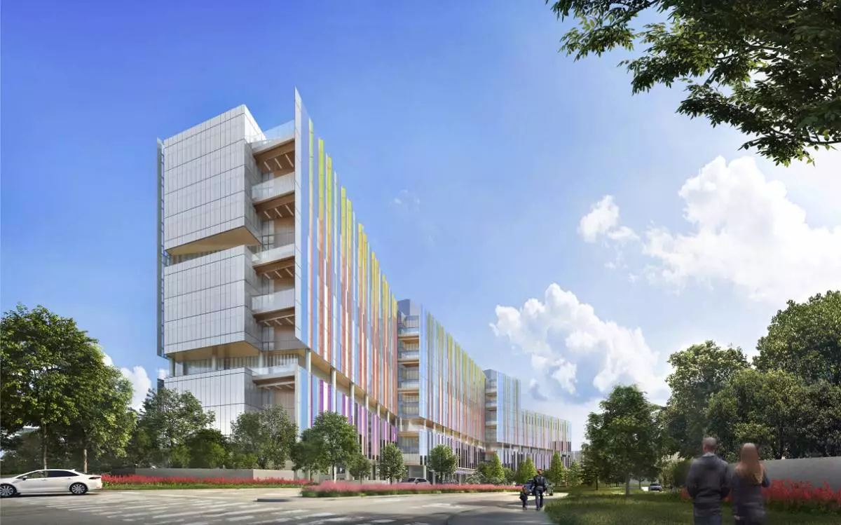 Rendering of the New Pediatric Campus at Children's Health and UT Southwestern Medical Center in Dallas (Source: Children's Health)