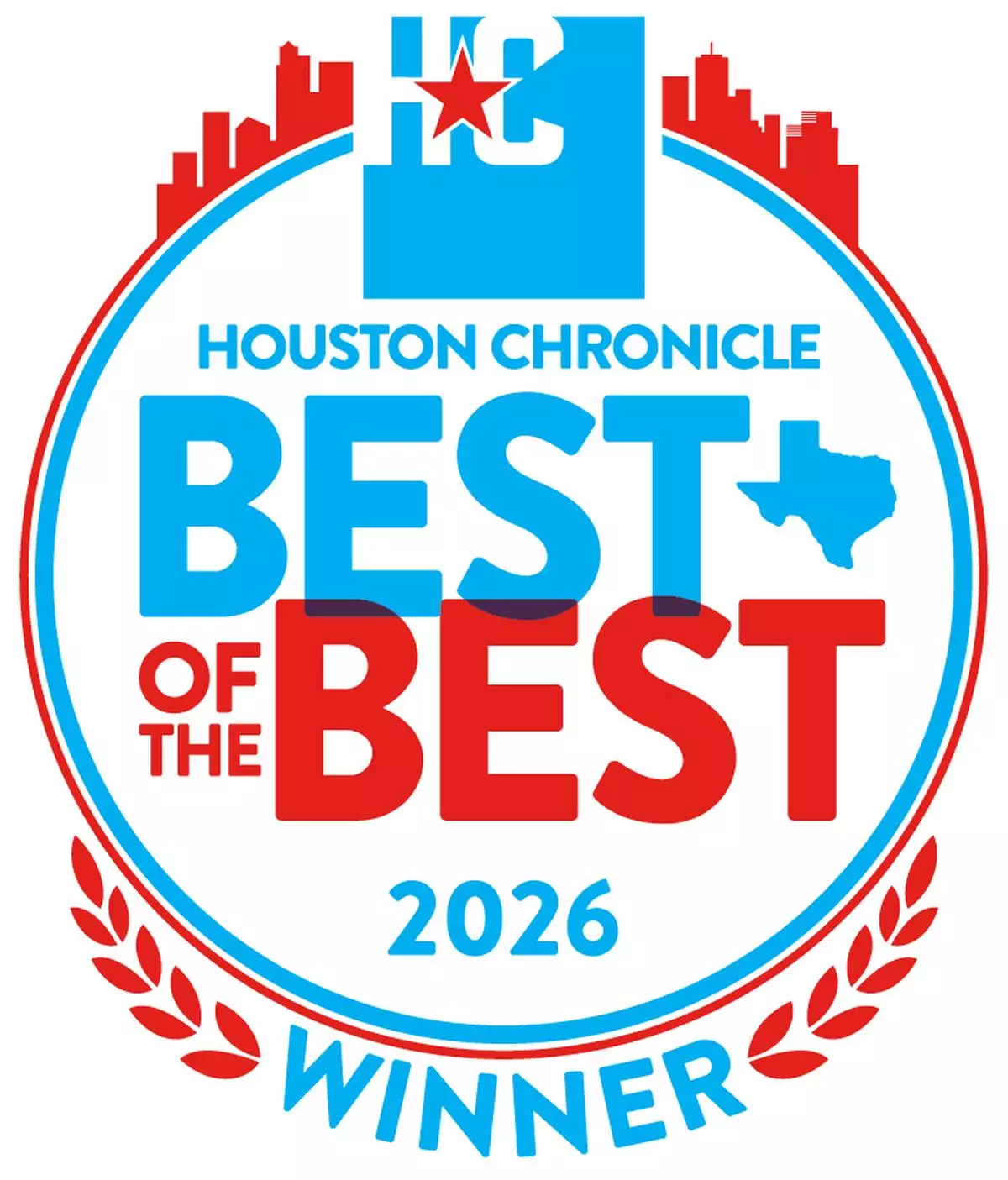 Houston Chronicle "Best of the Best" Winner Badge
