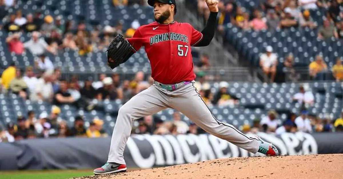 Rodríguez goes 8 innings, Moreno hits 2-run homer as Diamondbacks blank Pirates 3-0
