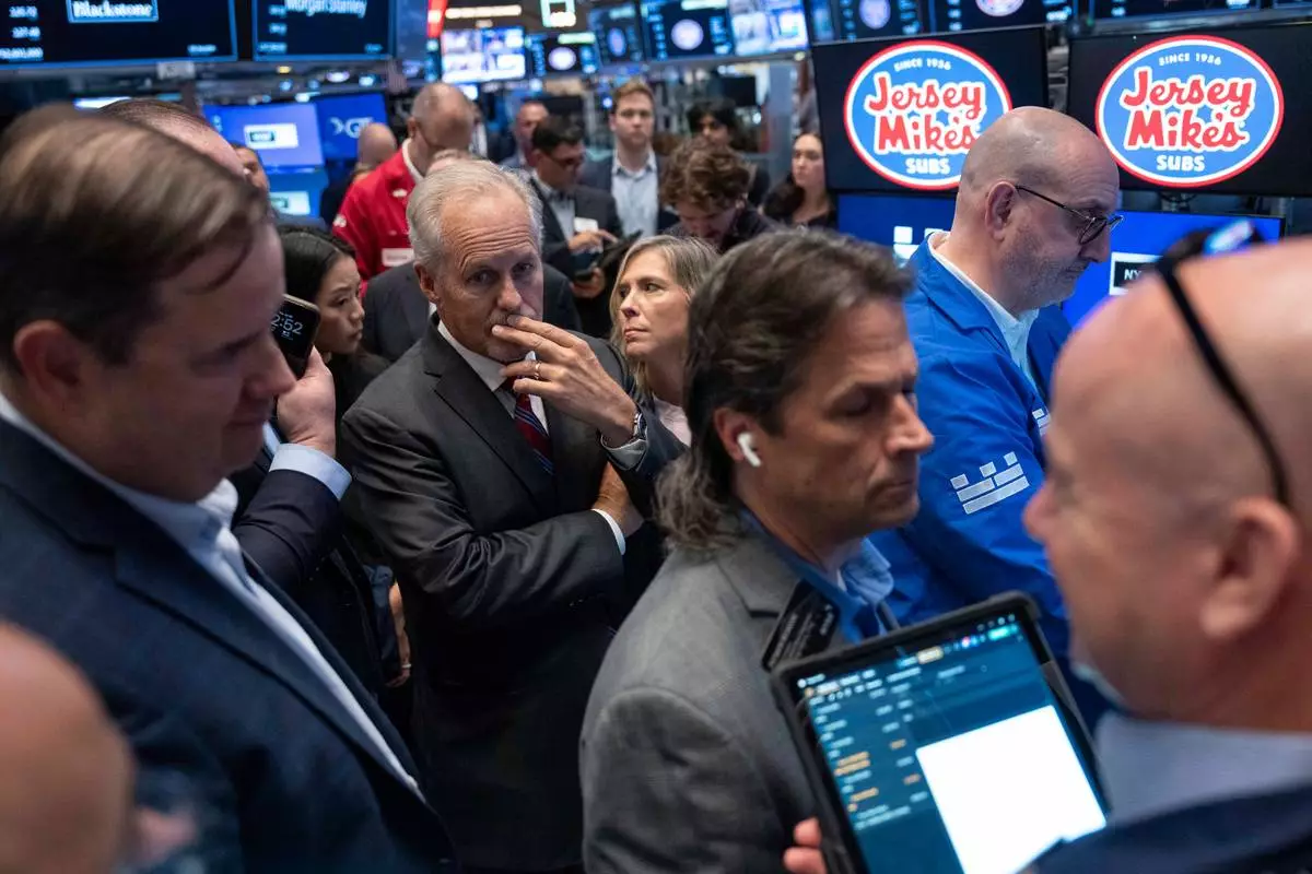Jersey Mike's Subs' CEO Charlie Morrison waits for his company's IPO on the floor of the New York Stock Exchange, Thursday, July 30, 2026, in New York. (AP Photo/Yuki Iwamura)