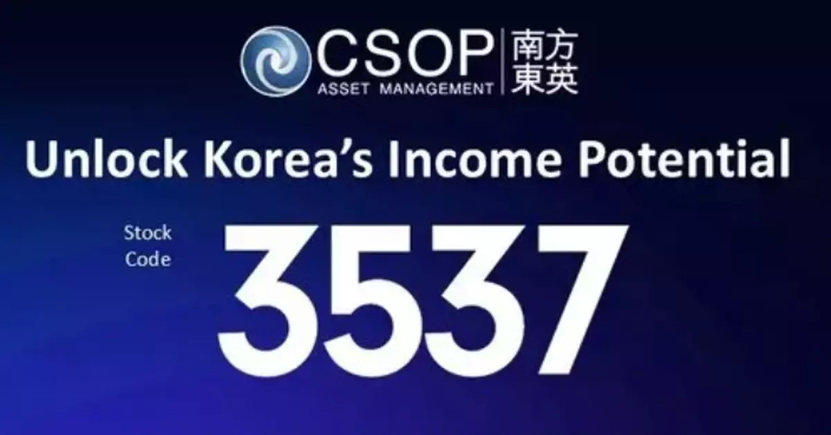 From Volatility to Income Opportunity -- CSOP KOSPI 200 Covered Call Active ETF (3537.HK) Debuts on HKEX Tomorrow