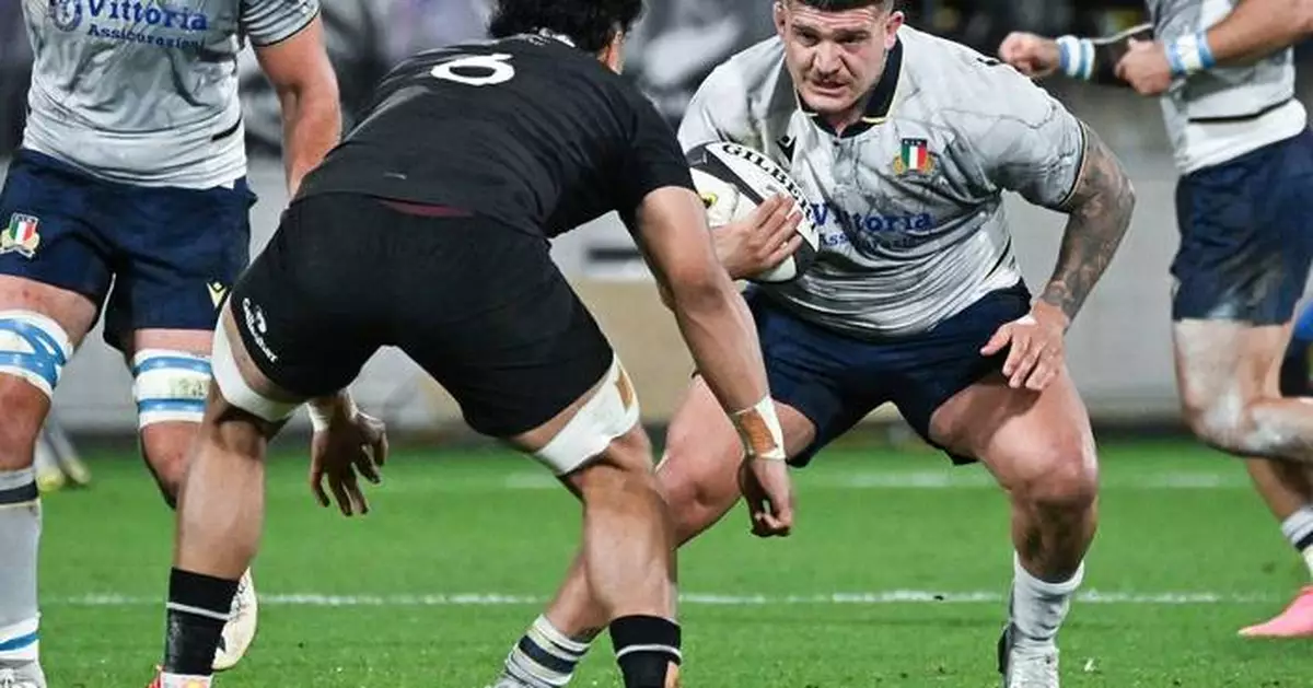 Italy prop Riccioni gets 2-week ban for sideline red card in Nations Championship rugby test