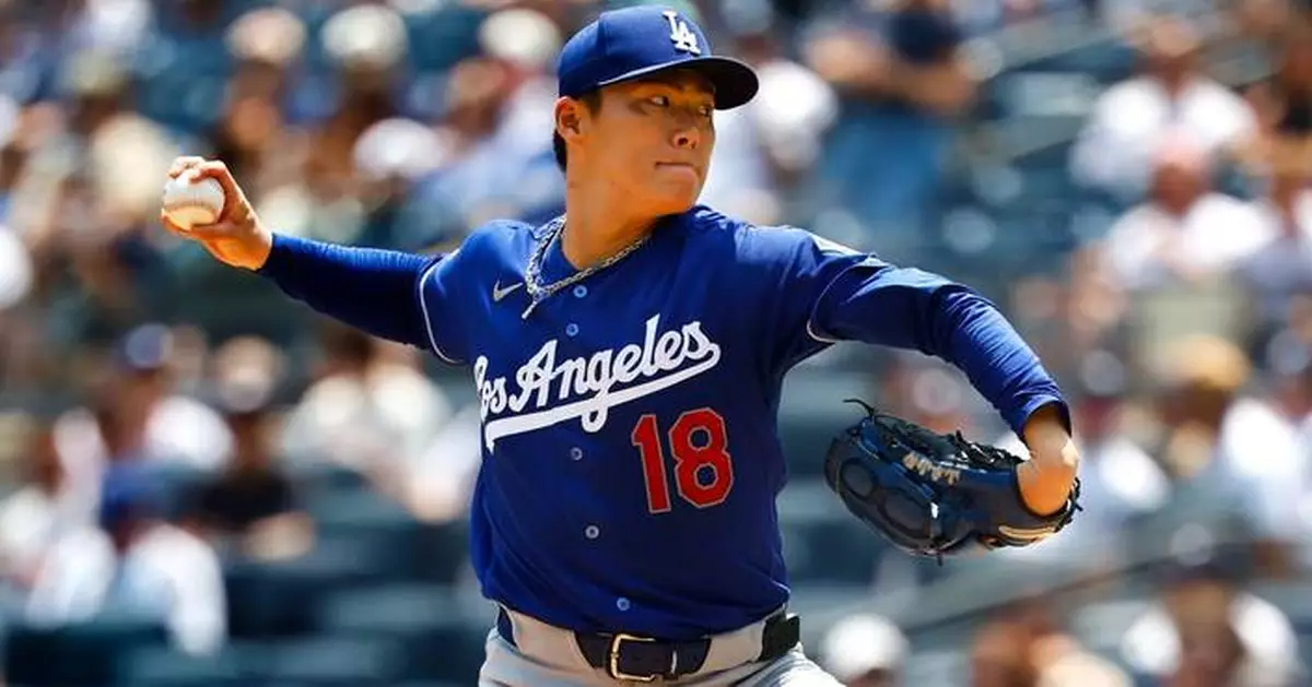 Yamamoto fires 4-hitter and Ohtani leads offense as Dodgers top Yankees 8-2 in 1st game of twinbill