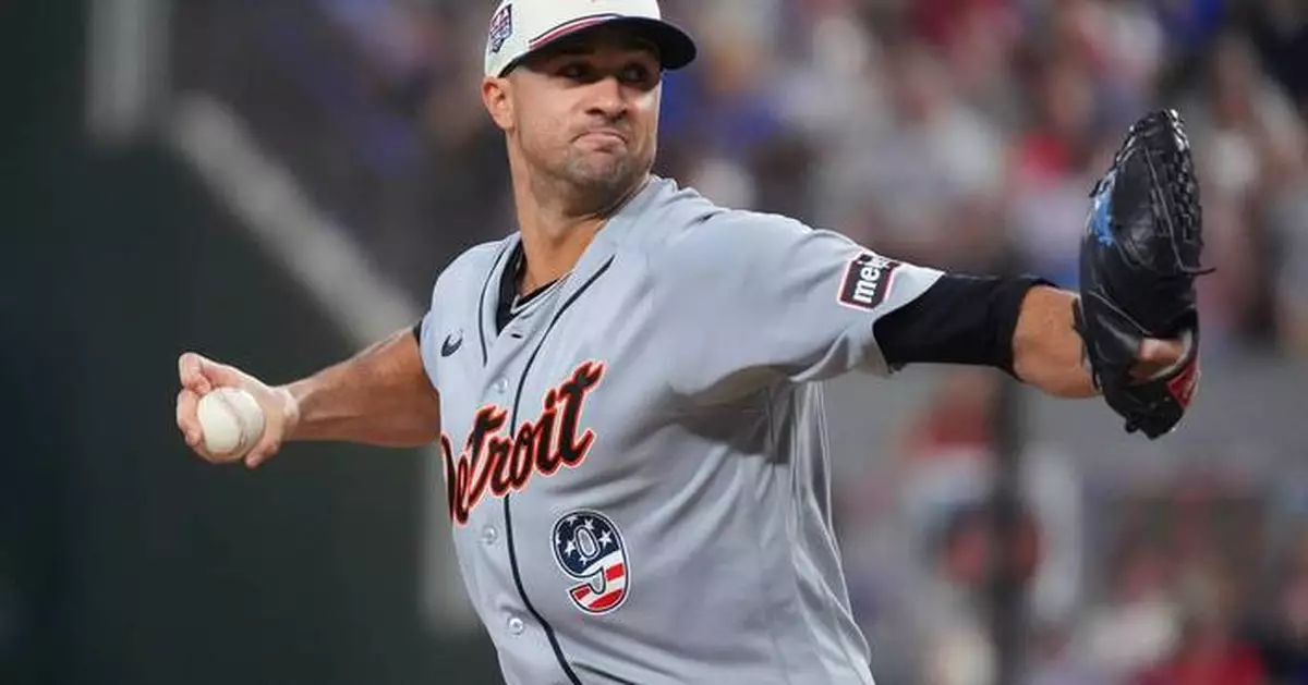 Greene homers in 1st inning and trio of Tigers pitchers combine on 3-hit shutout win over Rangers