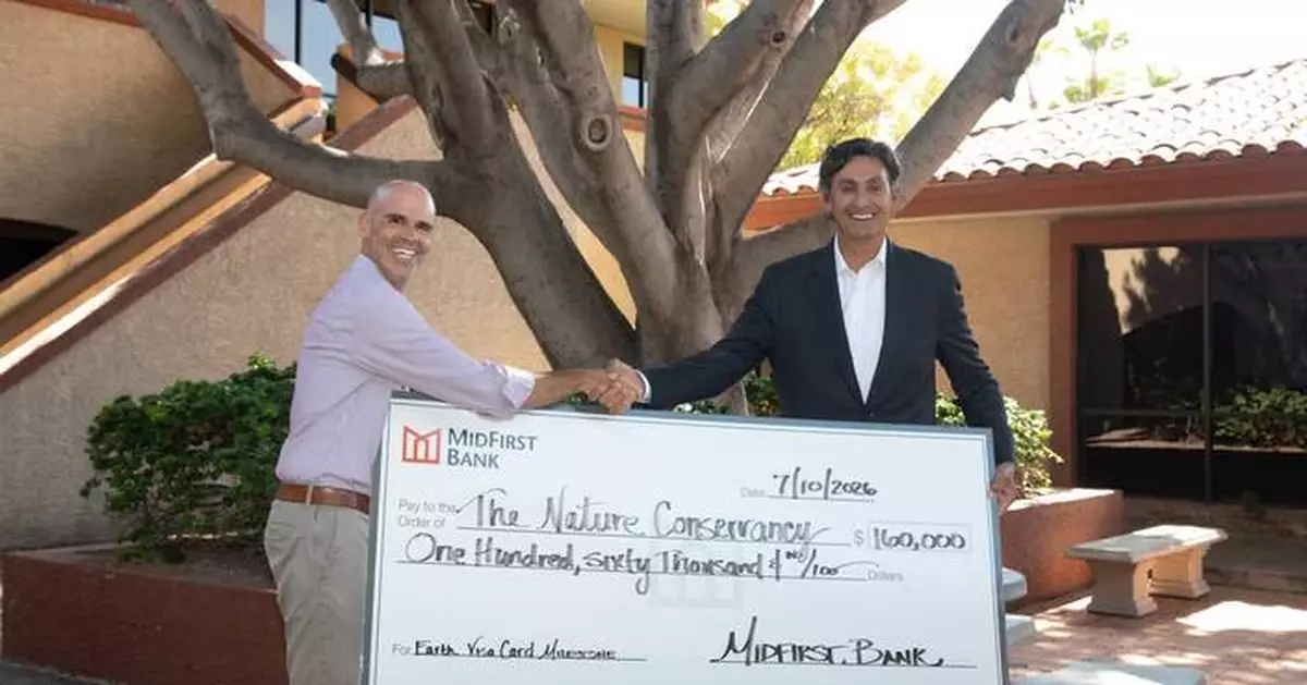 MidFirst Bank and The Nature Conservancy Celebrate $160,000 Milestone for Sustainability and Conservation Efforts