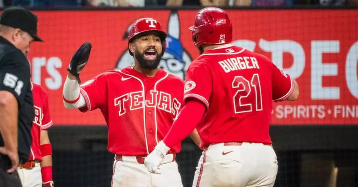 Jake Burger's homer, 3 RBI, lead Rangers past Mariners 5-4 to open series between AL West leaders