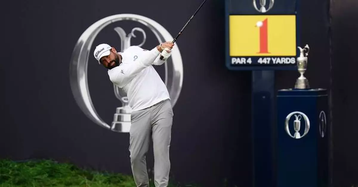 British Open: Baldwin hits 'terrifying' opening shot after missing World Cup semi due to early start