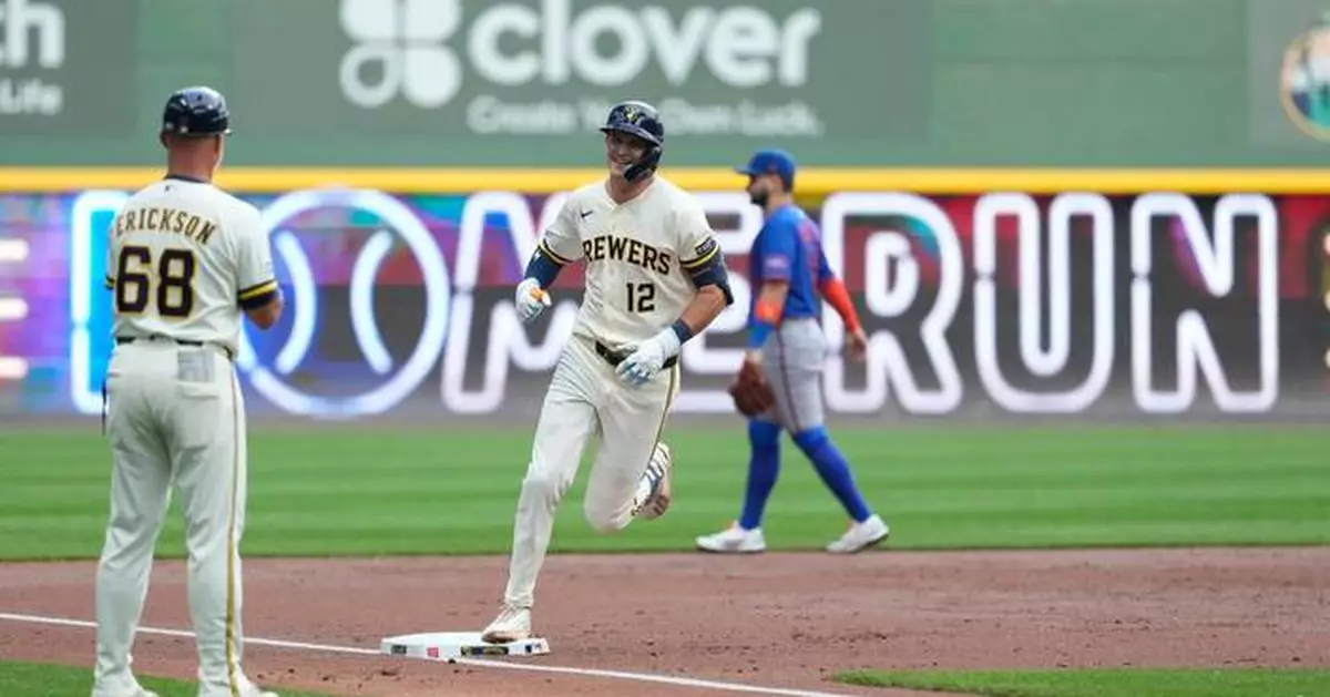 Pratt hits 1st career homer as Brewers beat Mets 8-3 in Peralta's return to Milwaukee