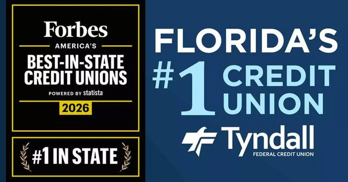 Tyndall Federal Credit Union Named Florida’s #1 Credit Union by Forbes