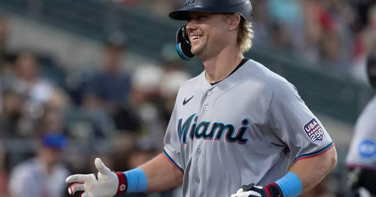 Alcantara sharp, Lopez homers to pace the Marlins past the A's, 7-2