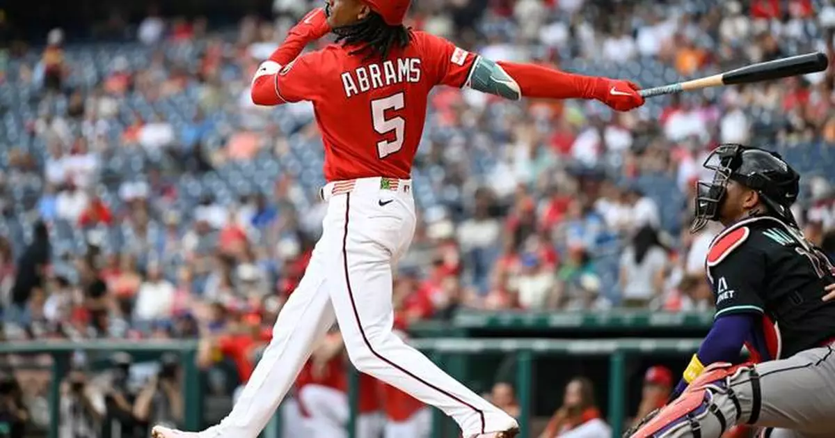 Abrams and Wood each hit 2 homers as Nationals outslug Diamondbacks in 10-7 victory