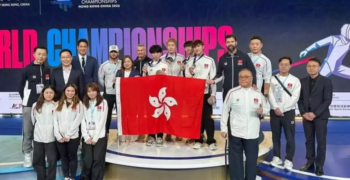 SCST Congratulates Hong Kong China Men's Foil Team on Winning Silver Medal in World Championships