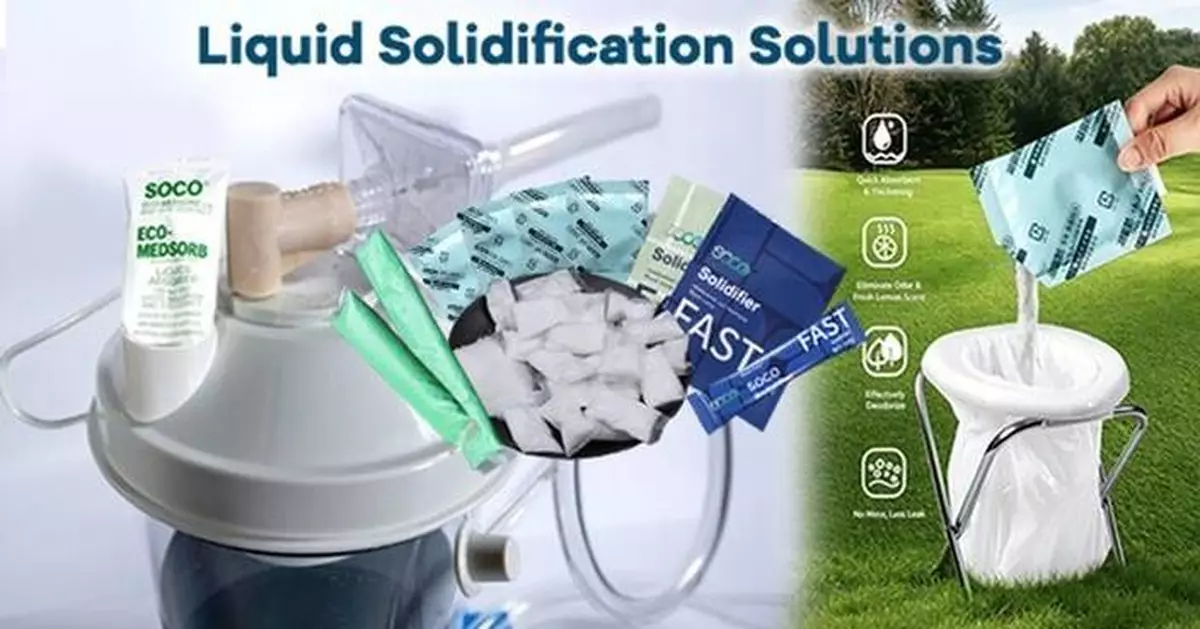 SOCO® Launches Small-Pack Solidification Solutions for Healthcare and Emergency Sanitation Applications