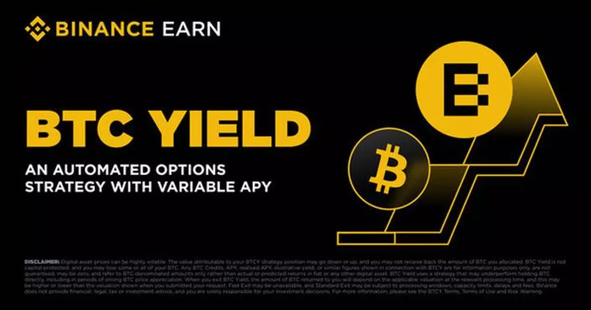Binance Launches BTC Yield, Bringing Covered Call Bitcoin Income Strategy to Users