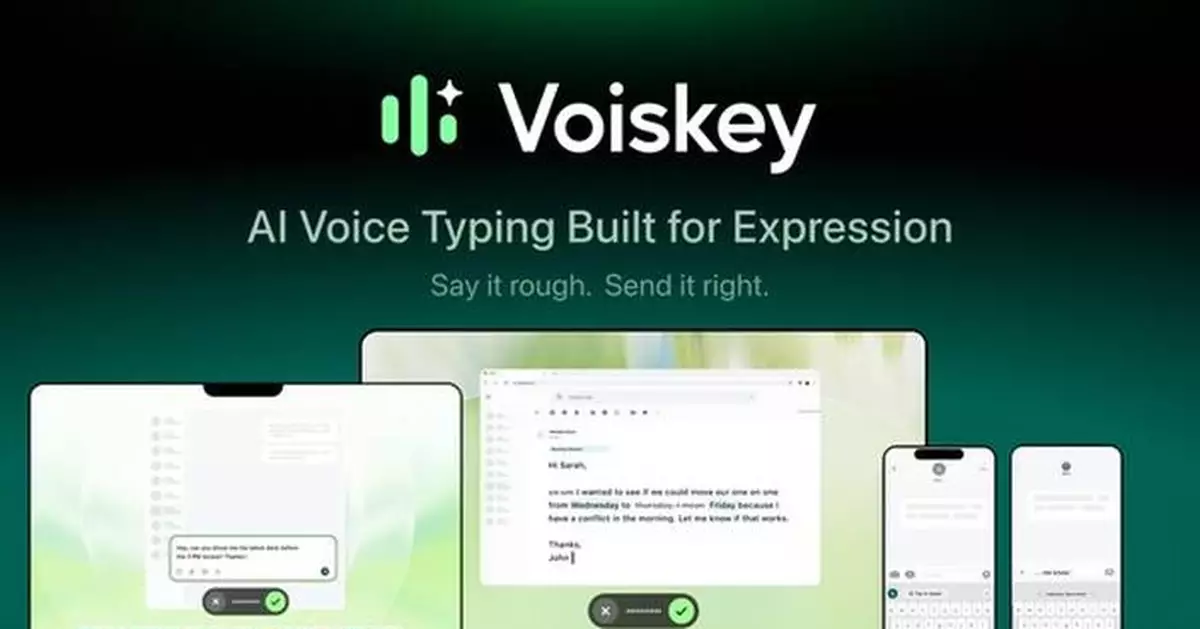 Voiskey Officially Launches: The First AI Voice Typing App Focused on Expression Intelligence