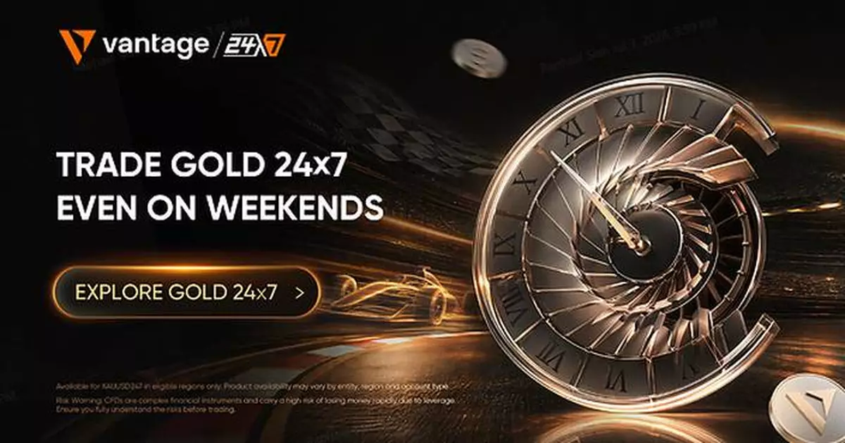 Vantage Introduces 24/7 Gold CFD Trading with XAUUSD247