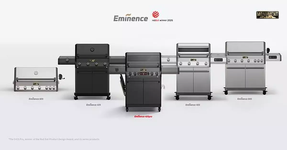 Monument Grills Wins Red Dot Award: Product Design 2026 for the E425 Pro Gas Grill