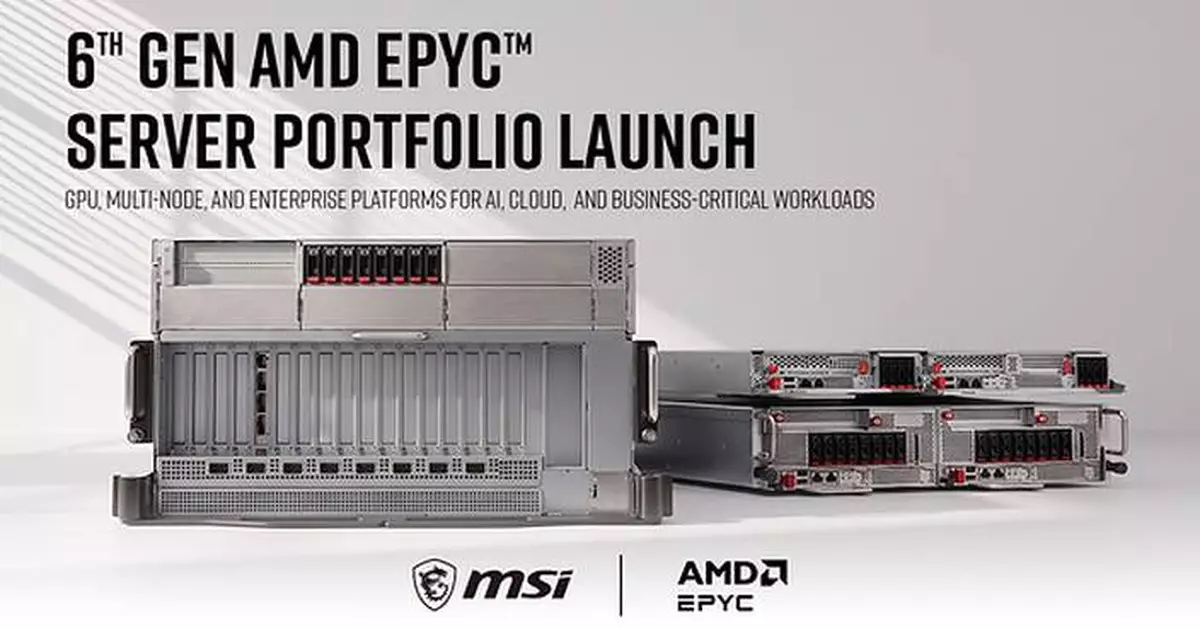 MSI Launches 6th Gen AMD EPYC™ Server Portfolio