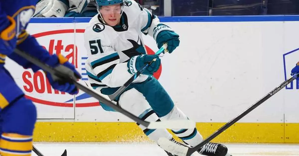 The Sharks re-sign F Collin Graf to a 3-year, $12.75M contract