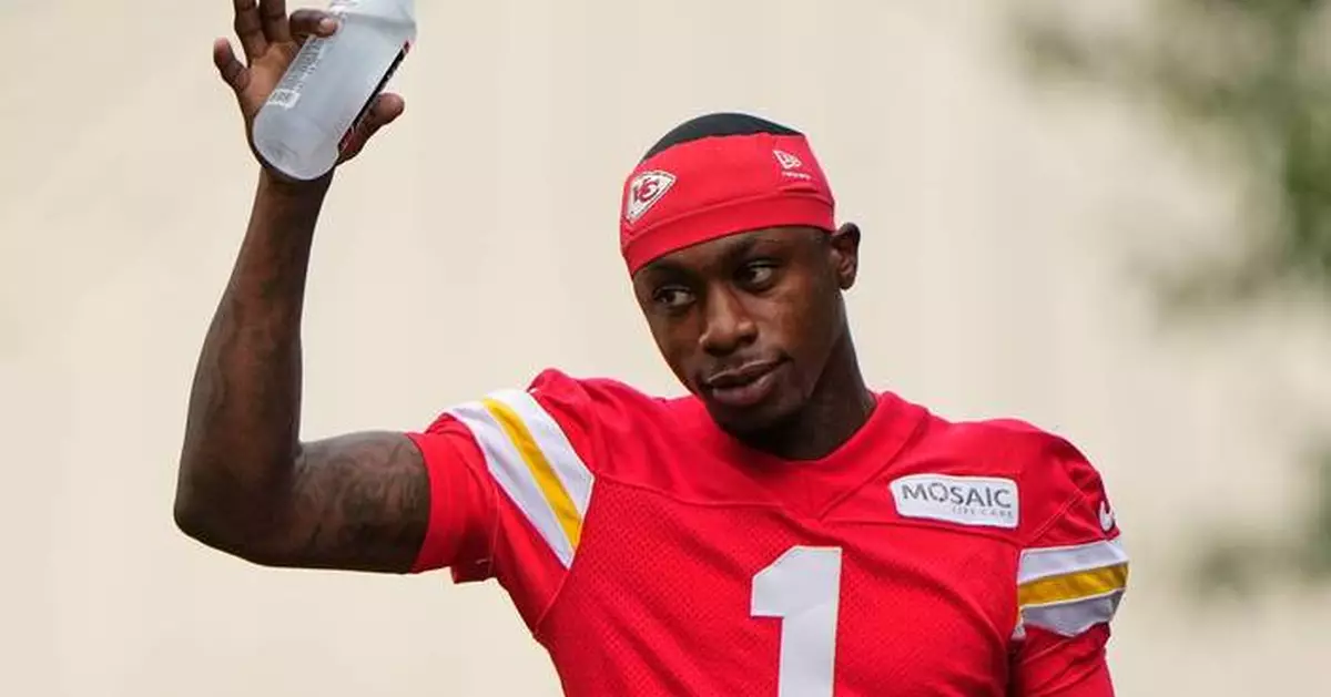 Chiefs hit by 2 training camp injuries as wide receivers Xavier Worthy, Cyrus Allen leave practice