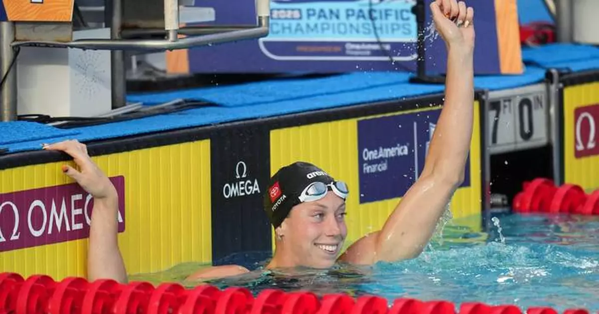Walsh blazes to 50 fly win as the US opens Pan Pacs with 3 sweeping 1-2 finishes