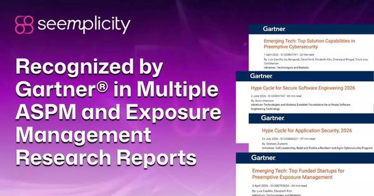 Seemplicity Recognized in Multiple 2026 Gartner® Research Reports