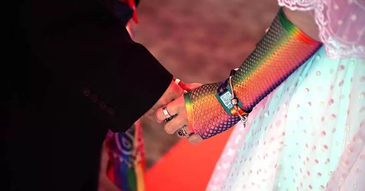Amsterdam's Pride festival's mass wedding, in photos