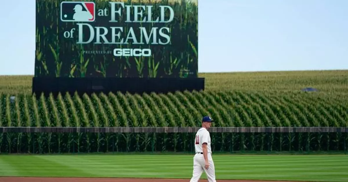 Major League Baseball is back at the Field of Dreams, now in a permanent ballpark amid the corn
