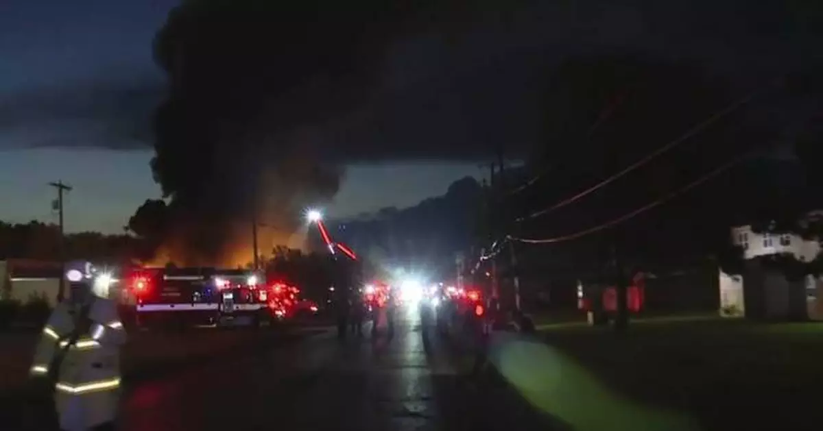 Explosions and fire tear through Ohio industrial building, 2 workers unaccounted for