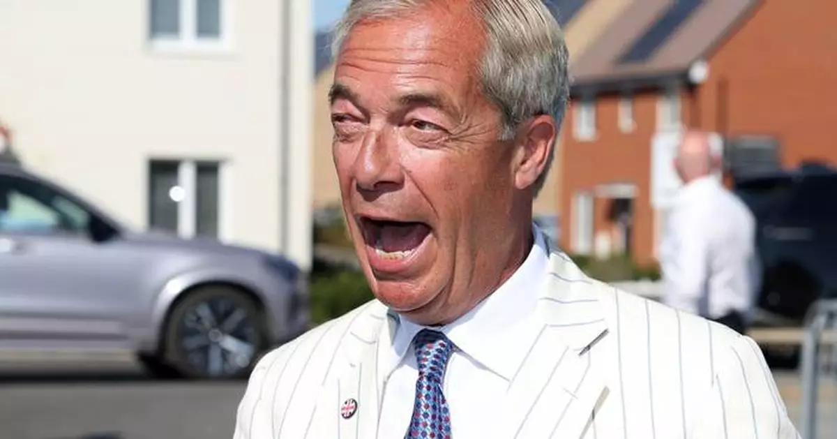 Reform UK leader Nigel Farage beats Count Binface in widely mocked British election