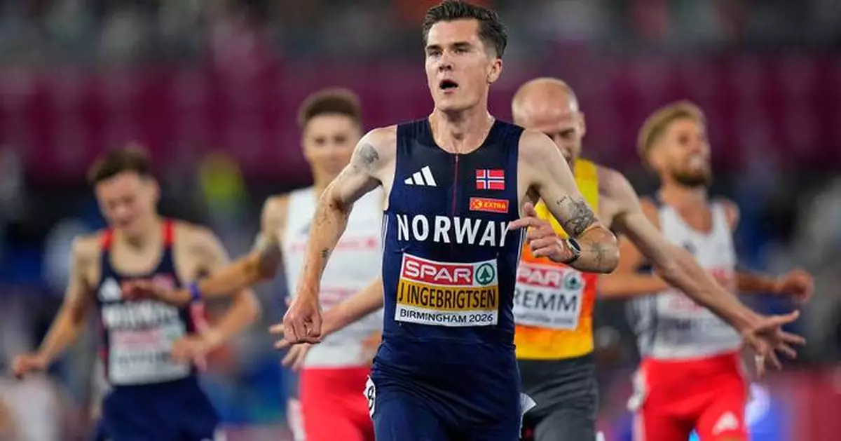 Ingebrigtsen wins 5,000m gold at European championships, Hunt takes women's 100m