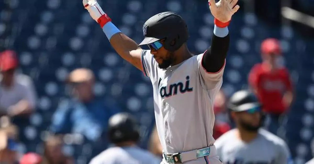 Lopez homer caps six-run ninth as Marlins rally past Nationals 6-2