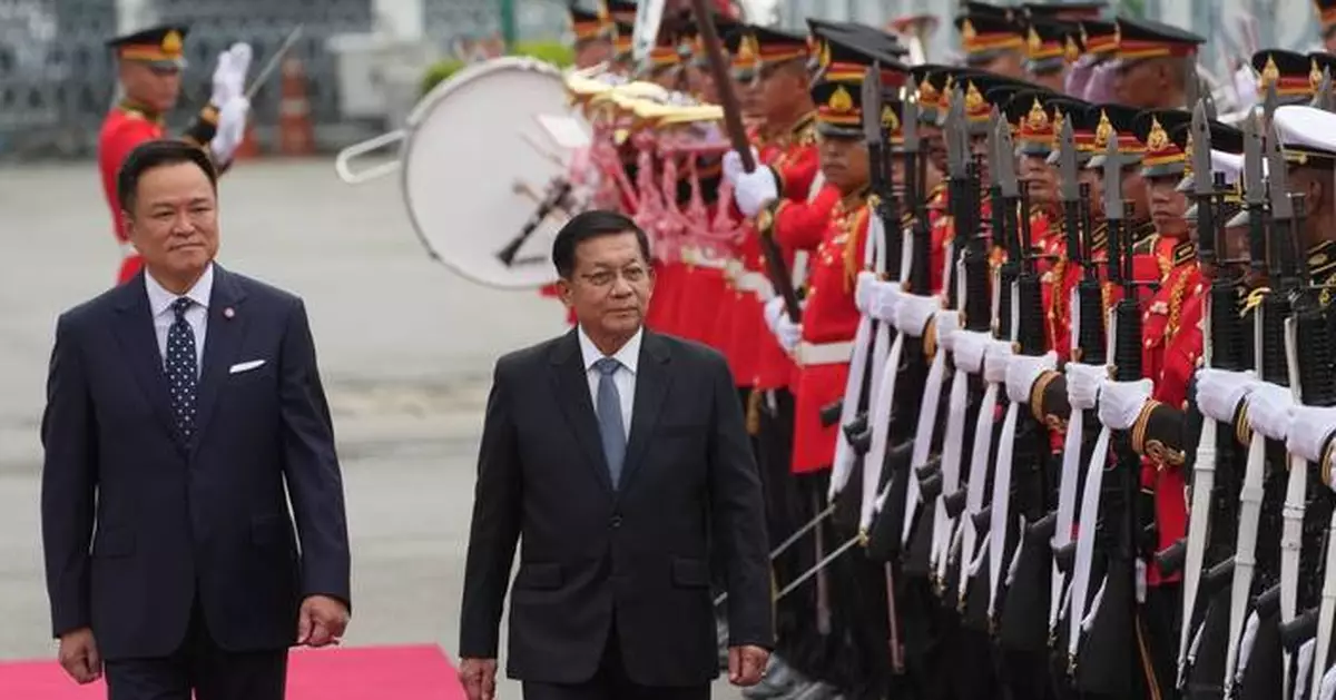 Leader of Myanmar's military-backed government arrives in Thailand seeking political legitimacy