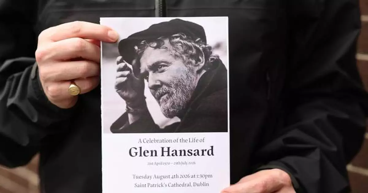 Bono, Eddie Vedder among mourners at the funeral of Oscar-winning songwriter Glen Hansard