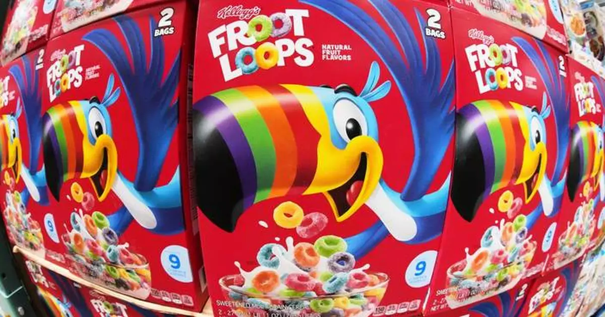 Kellogg says it's removing artificial dyes from cereals by the end of this year