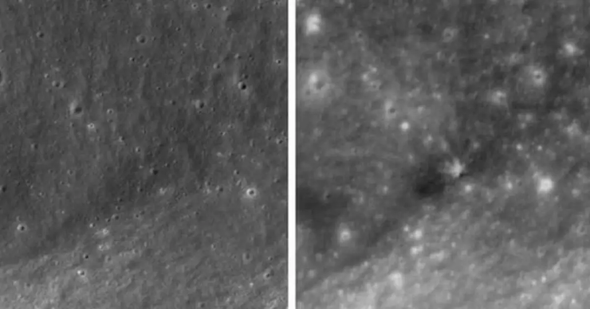 South Korean satellite captures before and after views of SpaceX rocket's moon crash
