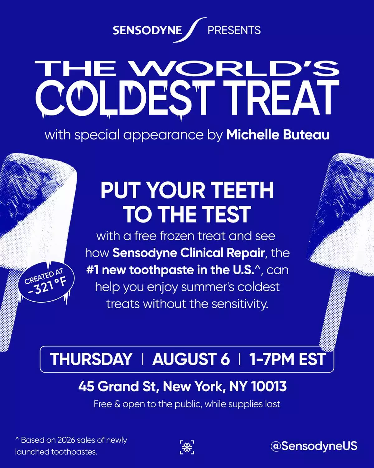 Sensodyne Clinical Repair & Michelle Buteau Put Sensitive Teeth to the Test with the World’s Coldest Treat