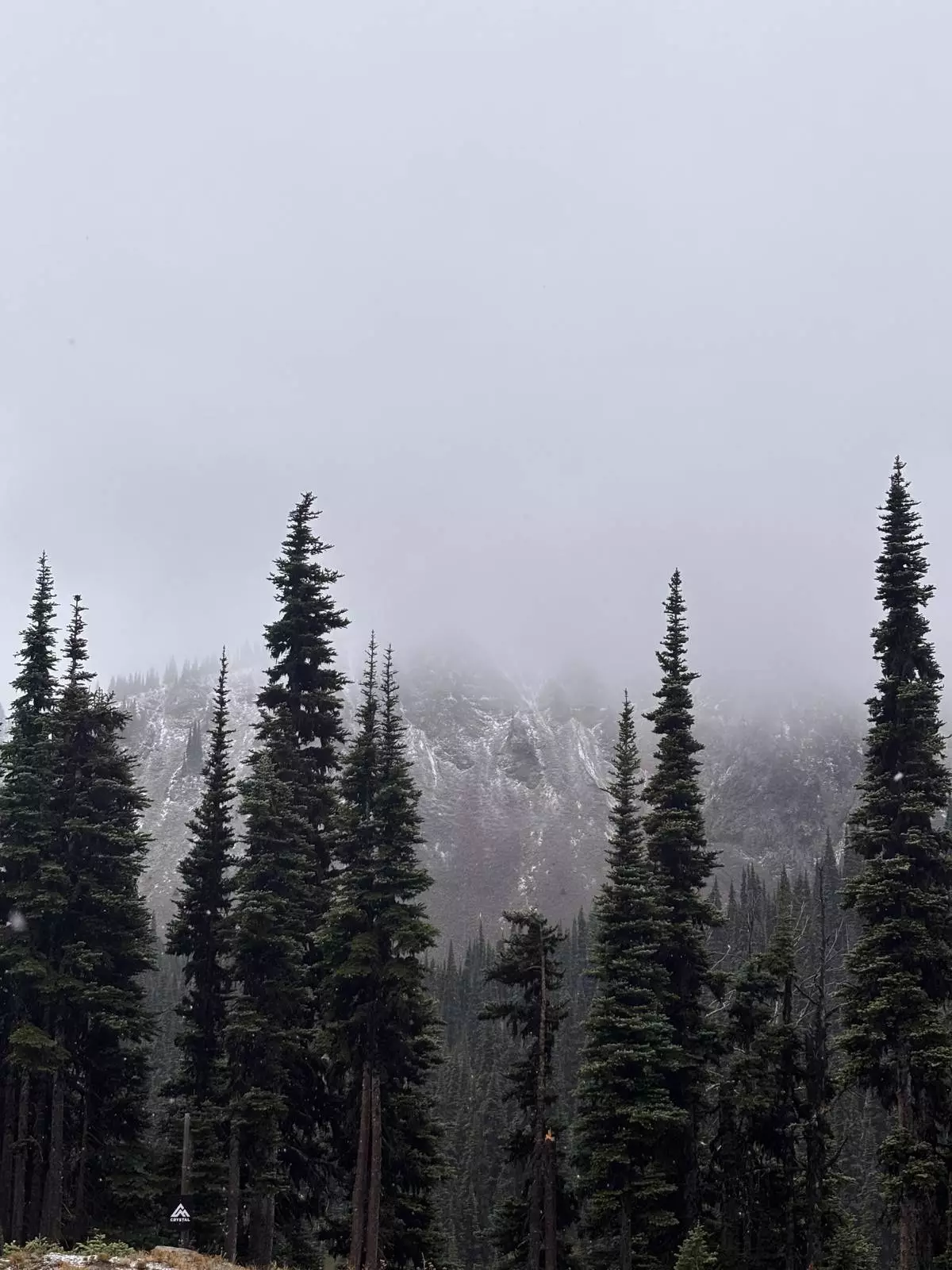 First Snow Seen in Ikon Pass Country at Crystal Mountain in Washington.
