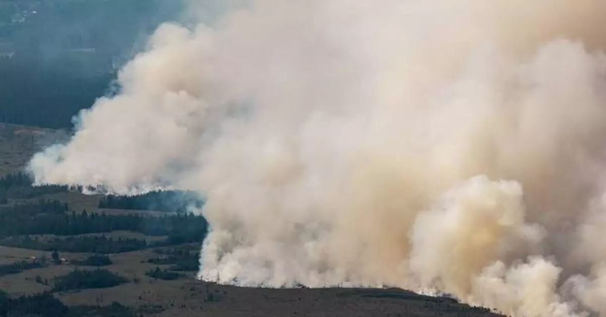 Firefighters battle a massive Belgian wildfire, forcing hundreds to evacuate