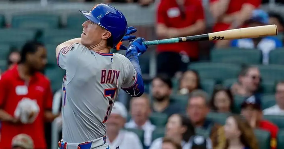 Brett Baty hits his first career grand slam to spark the Mets’ 8-5 win over the Braves