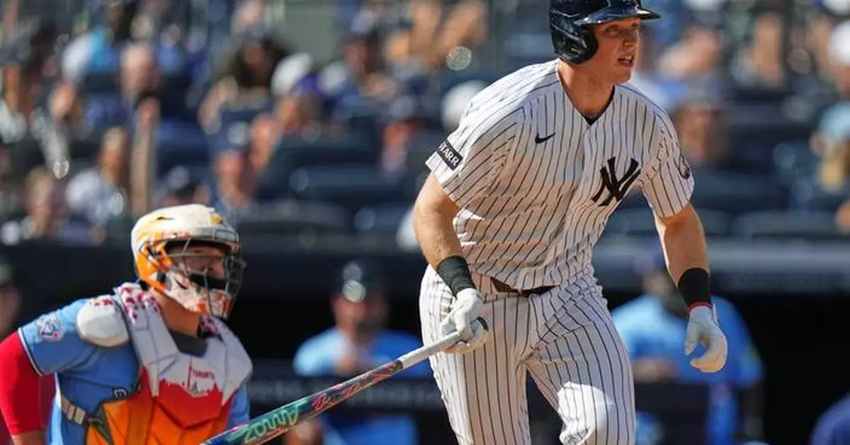 Ben Rice hits two-run single to cap 3-run sixth as Yankees pull away for 8-3 victory over Blue Jays