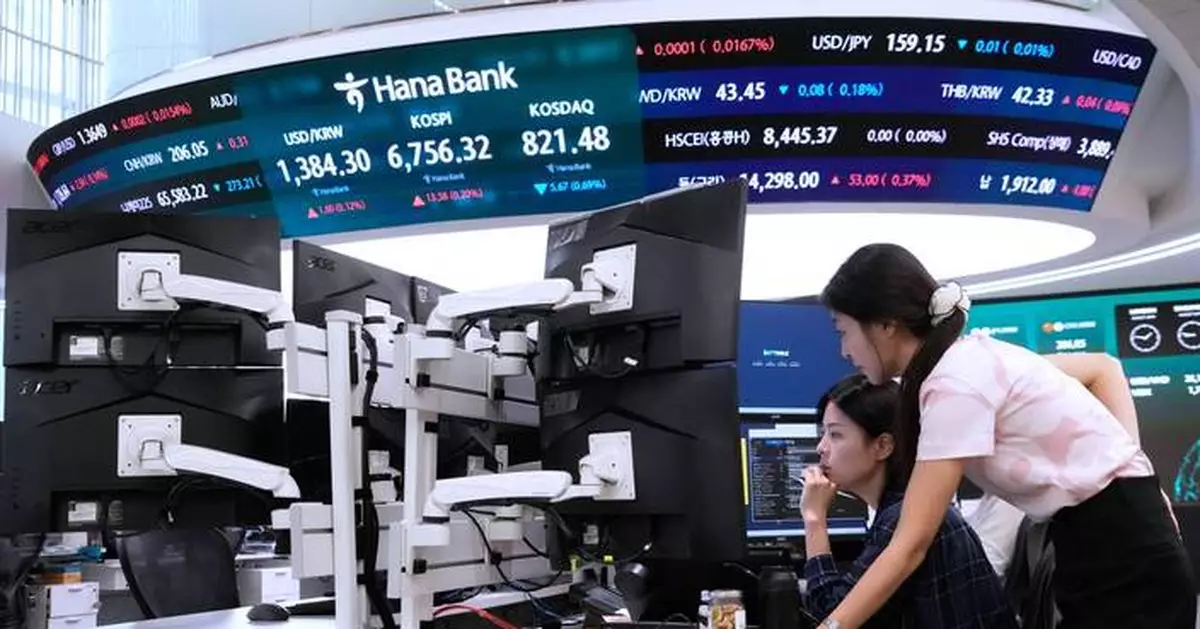 Asian shares mostly rise as oil prices fall and hope grows for AI