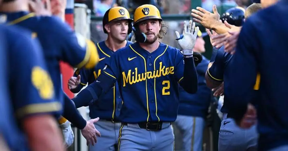 Turang, Bauers hit home runs to back Drohan's quality start in Brewers' 6-2 win over Angels
